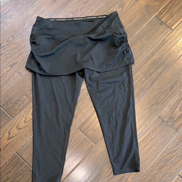 Coolibar Black Skort pants size XLarge spf50 - Picture 2 of 7